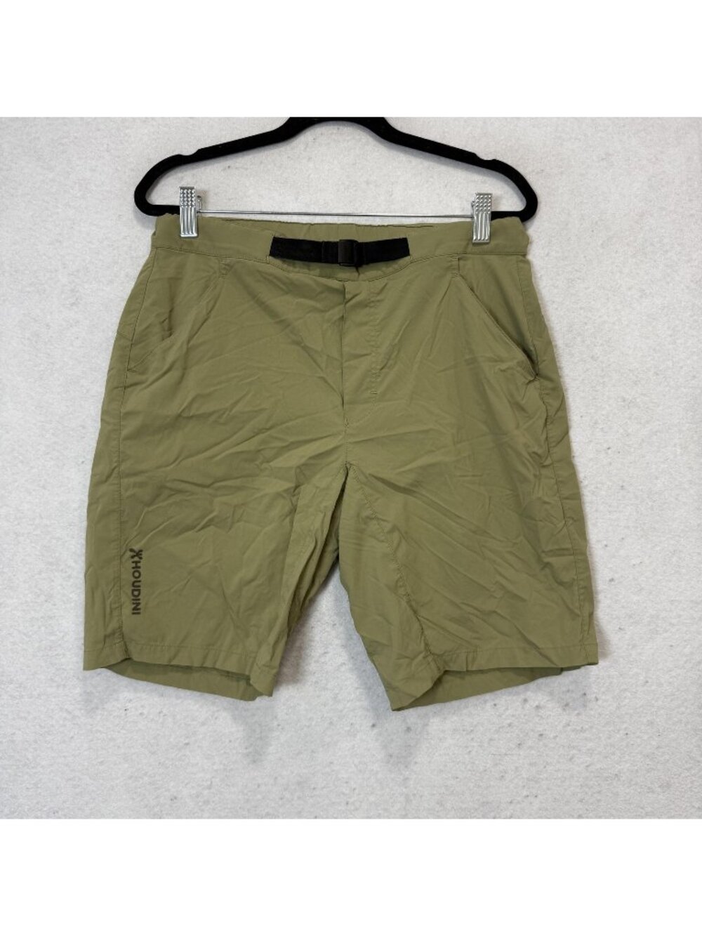 Houdini Shorts Mens Small Green Lightweight Quick Dry Hiking Stretch 10 Inch